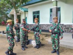 Dankolakopsrem 121/Abw Laksanakan Kunjungan dan Bagikan Bingkisan