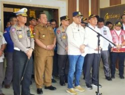 Arinal Djunaidi Dampingi Menko PMK dan Menhub Pada Rakor Penanganan Arus Balik Idul Fitri