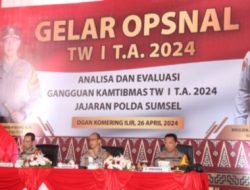 Kapolda Sumsel Gelar Opsnal Tri Wilan 1 2024