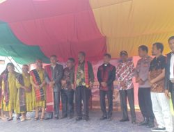 AIPTU H. Swandi Sinaga Hadiri Kegiatan Pelepasan Siswa Kelas IX SMP Negeri 2 Kec. Sitiotio Kab.Samosir