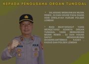 Kapolsek Lembak Himbau Larangan Musik Remix Kepada Pengusaha Organ dan Tuan Rumah yang Adakan Hajatan Gunakan Orgen Tungal