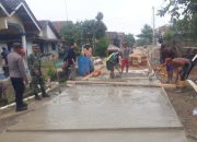 Pekon Bumi Ratu Bangun Jalan Rabat Beton DD Tahap 1