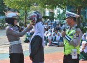 Polantas Ajak Siswa SMA N 1 Gadingrejo Tertib Berlalu Lintas