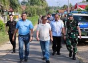 Kapolres Pringsewu Bersama Dandim 0424/Tanggamus Sambut Kunjungan Danpuspomad