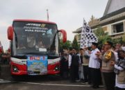 Polres Pringsewu Amankan Keberangkatan 393 Calon Haji&nbsp;