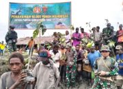 Tanam 10.000 Bibit Mangrove, Satgas Yonif 125/SMB Bersama Rakyat Bersatu dengan Alam untuk NKRI
