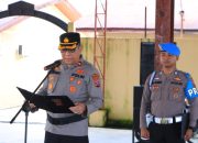 Upacara Sertijab Kasat Lantas Dan Kasat Samapta Polres Labuhanbatu