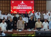 Kapolres Banyuasin Hadiri Rakor Bahas Pemilih di Wilayah Perbatasan Kota Palembang dan Banyuasin 