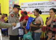 Bhakti Sosial Pada Anak Penderita Stunting oleh Polres Muara Enim : Dalam Rangka HUT Bhayangkara ke 78 Tahun 2024