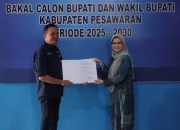 Paisalludin Serahkan Surat Tugas dari DPP PAN Ke Nanda Indira Bakal Calon Bupati Pesawaran