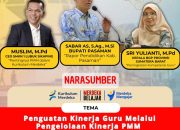 Tampil Sebagai Nara Sumber Webinar Pendidikan,Bupati Sabar AS Ajak Pelaku Pendidikan Buka Rapor Sekolah