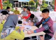 Lapas Muara Enim ikuti kegiatan donor darah dalam rangka memperingati hari anti narkoba internasional 2024