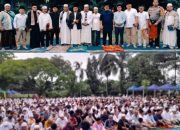 Camat T Morawa H.Ibnu Hajar S.Sos Khatib Sholat Idul Adha di Masjid Ubudiyah Aulawiyah PTPN I Regional Tamora