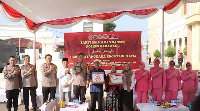 Polres Karawang Gelar Bakti Religi dan Sosial Sambut HUT Bhayangkara ke-78 IMG-20240619-WA0044