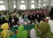 Cawagub Sumsel Ra Anita Noeringhati Hadiri Halal Bihalal dan Pengajian Akbar Muslimat NU Desa Permata Baru Ogan Ilir