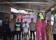 Kapolres Muara Enim Door to Door Berikan Kursi Roda dan tongkat Penyanggak Kepada Disabilitas