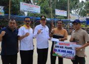 Tutup Turnamen Volly Putra Beringin Cup, Ribuan penonton lontarkan yel yel apresiasi pada Sabar AS,