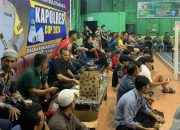 Hari Kelima Turnamen Bulu Tangkis Kapolres Cup Rangka Hut Bhayangkara ke 78 Berlangsung Meriah