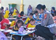 100 Siswa TK Ikuti Lomba Mewarnai Hari Bhayangkara Ke-78 Polres Pringsewu Berlangsung Sukses
