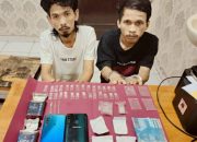 Tim Opsnal Satres Narkoba Polres Siak Amankan Dua Orang Pria Diduga Pelaku Penyalahgunaan Narkotika.
