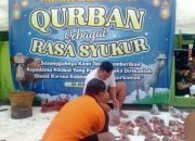 Guyup Rukun Warga Kelurahan Banaran Kabupaten Boyolali Saat Pemotongan Hewan Qurban