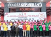 Polres Meranti Gelar Olahraga Bersama Untuk Meriahkan Hari Bhayangkara Ke-78 Tahun 2024