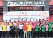Polres Meranti Gelar Olahraga Bersama untuk Meriahkan Hari Bhayangkara Ke-78 tahun 2024