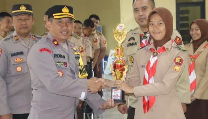 Polres Pringsewu Apresiasi Kontingen Saka Bhayangkara atas Partisipasi di Lomba Tingkat Polda Lampung
