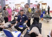Bakti Sosial, Donor Darah dalam Rangka Hari Bhayangkara ke-78 Polres Labuhanbatu