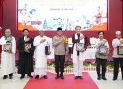 Doa Bersama Lintas Agama Menyambut Hari Bhayangkara Ke-78 Tahun 2024 di Polda Ria