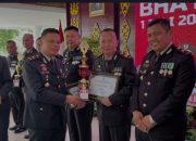 Dihari Hut ke 78 Bhayangkara kapolsek Lembak meraih Juar 1 keberhasilan tingkat jajara polres Muara enim