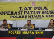 Polres Muara Enim Gelar Latpraops Patuh Musi 2024