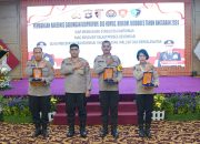 Dalam Rakernis Gabungan, Humas Polres Muara Enim Terima Penghargaan dari Kabid Humas Polda Sumsel