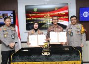 Penandatanganan Perjanjian Kerja Sama Antara Polda Sumsel dan Dinas Perpustakaan Provinsi Sumsel