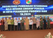 Dandim 0301 Pekanbaru Hadiri Sosialisasi dan Diseminasi Pembinaan Kesadaran Bela Negara