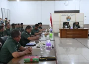 Korem 044/Gapo Terima Kunjungan Tim Audit Itjen TNI