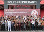 AKBP Kurnia Setyawan kapolres Meranti Memimpin Upacara Hut Bhayangkara ke-78 tahun 2024