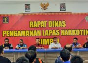 Bentuk Jajaran Pengamanan Solid Dan Berintegritas, Lapas Narkotika Rumbai Gelar Rapat Pengamanan