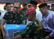 Danrem 031/ Wira Bima Dan Pj Gubernur Riau Kunjungi Lokasi Longsor Di Tembilahan