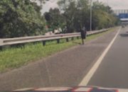 Kisah Seorang Kuli Bangunan Berjalan di Pinggir Jalan Tol Purbaleunyi, Ditolong Polisi