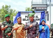Kolonel Laut (P) Boy Yopi Hamel, M.Tr. Hanla., M.M, Resmikan Gedung Pos TNI AL Selatpanjang