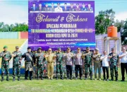 TMMD Ke-121 Kodim 0313/KPR di Desa Tanjung Belit Selatan Resmi Dimulai