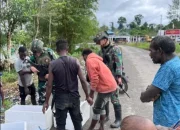 Sapa Damai Marinir Disambut Gembira Warga Yahukimo