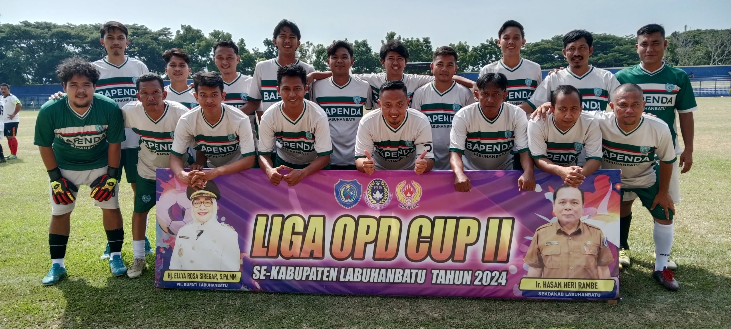 BPBD lawan BAPENDA labuhanbatu sekor 1-1 dilaga perdana liga opd tahun 2024 IMG_20240728_100230