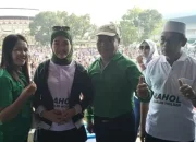 Senam Sehat Dipagi Hari Bersama H Ramlan Holdan Dipenuhi Lautan