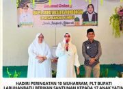 Hadiri Peringatan 10 Muharam plt Bupati Labuhanbatu berikan Santunan ke 17 Anak Yatim.&nbsp;