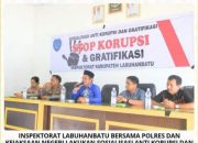 Inspektorat Labuhanbatu bersama Polres dan Kejaksaan Negeri Lakukan Sosialisasi anti Korupsi dan Gratifikasi