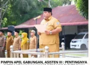 Pimpinan apel gabungan asisten 3 penting nya Sistem keamanan yang berbasis elektronik