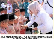 Hari anak nasional plt bupati serahkan kia di tk abba di aek paing bawah
