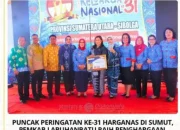 Puncak peringatan ke-31 harganas di sumut , pemkab Labuhanbatu raih penghargaan